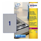 Etiquetas Resistentes 210x297mm 20Fls Prata Avery 20un - Avery AVEL6013-20