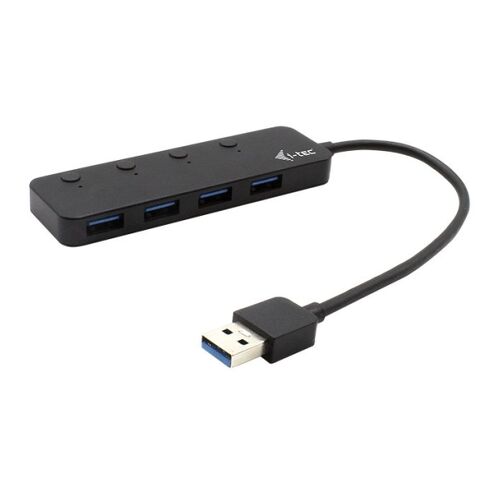Hub i-tec USB 3.0 4 portas com interruptor individual On/Off - Metal - i-tec U3CHARGEHUB4