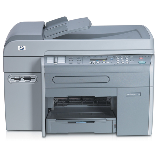 HP OfficeJet 9110, Jato de tinta térmico, Impressão a cores, 1200 x 1200 DPI, Cópia a cores, A4, Preto, Cinzento - HP C8140A