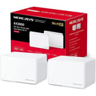Sistema Wi-Fi de banda dupla Mercusys H80X 6 Mesh AX3000 - 2 unidades Halo - Cobertura até 650 m² - 3 portas Gigabit por unidade Halo - Branco - Mercusys 234327