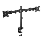 Suporte de mesa Equip com braços articulados para 2 monitores 13"-27" - Giratório e inclinado - Gestão de cabos - Peso máximo 8kg x braço - VESA 100x100mm - Equip 650115
