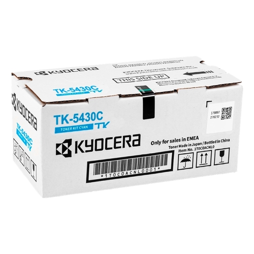 Cartucho de Toner Kyocera TK5430 Ciano Original - 1T0C0ACNL1/TK5430C - Kyocera TK5430C