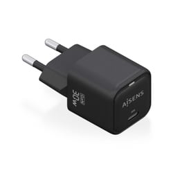 Carregador Aisens USB-C 30W - Alta eficiência energética - Design moderno e elegante - Tecnologia AI para carregamento rápido - Várias protecções de segurança - Aisens 284842