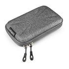 Mala rígida Subblim para disco rígido - Tamanho: 145x90x30mm - Proteção óptima contra choques - Abertura dupla - Bolsa para acessórios - Cor cinzenta - Subblim 234592