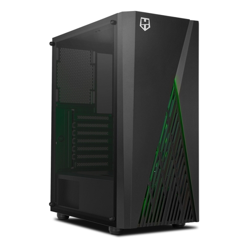 Caixa Semi-torre Nox Hummer Frost ATX, Micro ATX - Painel lateral de vidro temperado - 3x SSD 2,5" - 2x HDD 3,5" - USB 3.0, USB 2.0 - Até 6 ventoinhas - Nox NXHUMMERFROST