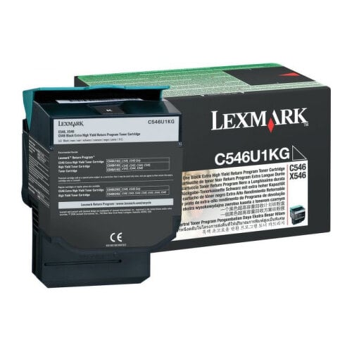 LEXMARK TONER PRETO C/RETORNO 8K C546/X546D 8K - Lexmark C546U1KG