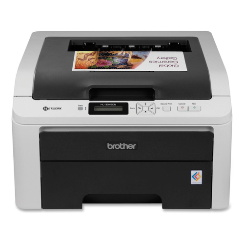 Brother HL-3045CN, LED, Cor, 2400 x 600 DPI, A4, 19 ppm, Pronto para trabalhar em rede - Brother HL3045CN