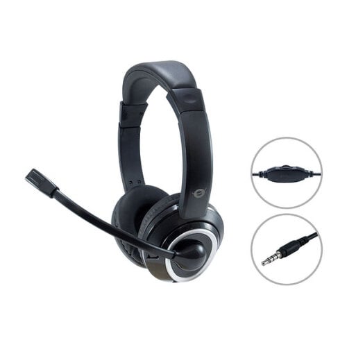 CONCEPTRONIC HEADPHONES POLONA JACK 3.5" BLACK - Conceptronic 120838607101