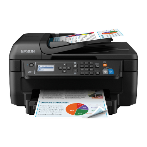 Epson WorkForce WF-2750DWF, Jato de tinta, Impressão a cores, 4800 x 1200 DPI, A4, Impressão directa, Preto - Epson C11CF76401