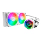 Kit de arrefecimento líquido Cooler Master MasterLiquid 240 Core II - ARGB - TDP 270W - Compatibilidade universal - Cor branca - Cooler Master MLW-D24M-A18PA-RW