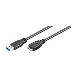 Ewent EW-100113-010-N-P cabo USB 1 m USB 3.2 Gen 1 (3.1 Gen 1) USB A Micro-USB B Preto - Ewent EW-100113-010-N-P