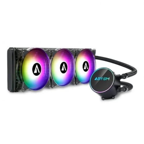 Kit de Arrefecimento Líquido Abysm Artic 360 ARGB - 3 ventoinhas de 120mm - Iluminação ARGB - Bomba de 2500rpm - Tubos de 380mm - Abysm 833302