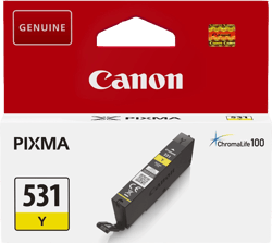 Tinteiro Original Amarelo Canon CLI531 - 6121C001/CLI531Y - Canon 6121C001