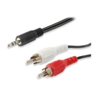 EQUIP CABO AUDIO JACK 3.5 PARA 2xRCA MACHO 2MT - Equip 14709207