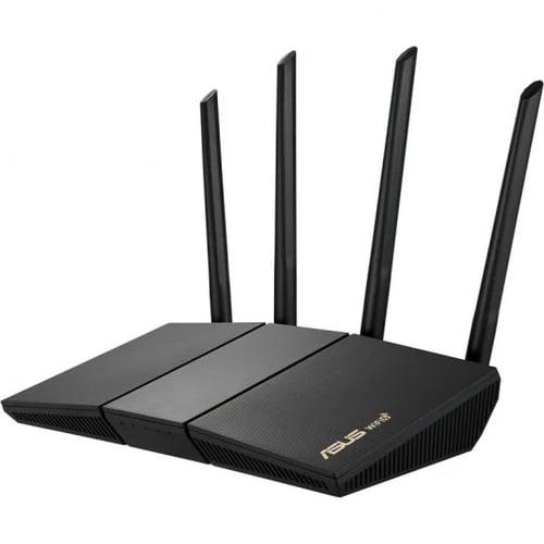 Router Asus RT-AX57 Dual Band WiFi 6 - Até 1800Mbps - 4 portas LAN RJ45, 1 porta WAN RJ45 - 4 antenas externas - Asus RT-AX57