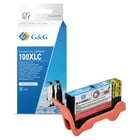 G&G Lexmark 100XL Cião/Azul Cartucho de Tinta Compatível, 9.6 ml - Tinteiro Compatível 14N1069E/14N1093E/14N0900E/14N0920E