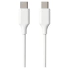 Cabo USB C 2.0, tipo C para C M/M, AWG30, PD 60W, Data 480Mbps, PVC, branco, 2m, Ecobag - Ewent EC1084