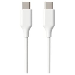 Cabo USB C 2.0, tipo C para C M/M, AWG30, PD 60W, Data 480Mbps, PVC, branco, 2m, Ecobag - Ewent EC1084