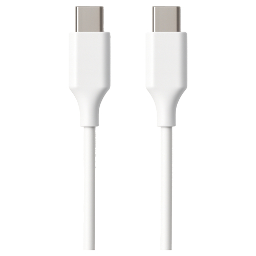 Cabo USB C 2.0, tipo C para C M/M, AWG30, PD 60W, Data 480Mbps, PVC, branco, 2m, Ecobag - Ewent EC1084