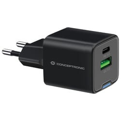 CONCEPTRONIC ALTHEA15B 2-PORT 20W GAN USB PD CHARGER USB-C X 1 - Conceptronic ALTHEA15B