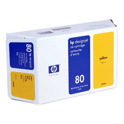 HP Tinteiro 80 Amarelo de 350 ml - C4848A