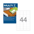 Etiquetas 048,5x025,4mm 100Fls A4 Multi3 4400un - Multi3 APL4717