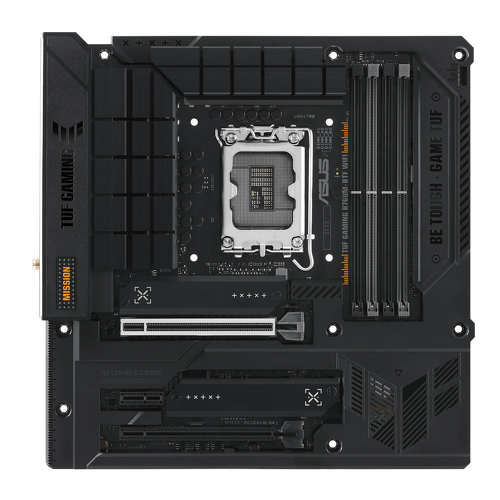 TUF GAMING B760M-BTF WIFI - Socket Intel LGA1700, Chipset B760, DDR5, PCIe 5.0, microATX, Wi-Fi 6, Conectores escondidos (Parte traseira) - Asus 90MB1G50-M0EAY0