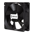 Unykach Server Ventilador de esfera dupla de 80mm - Velocidade máxima 2000rpm - Conector de 4 pinos com controlo de temperatura - Cor preta - Unykach 300642