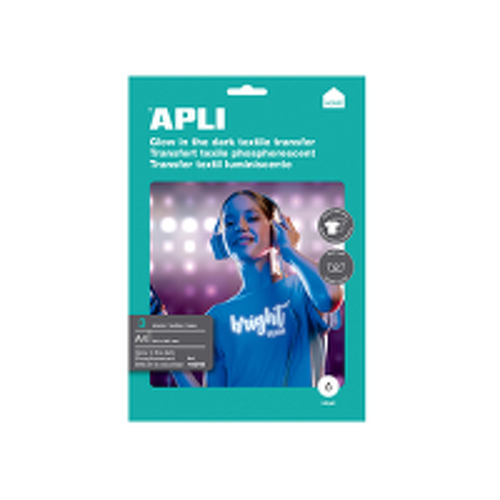 Papel Transfer T-Shirt InkJet A4 Apli Tecidos Escuros Brilho 3 Folhas - APLI APL10248
