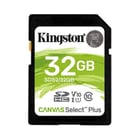 Cartão Memória SDHC 32GB KINGSTON Canvas Select Plus 100R C10 UHS-I U1 V10 - Kingston KINSDS2/32GB