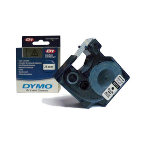 Fita Gravacao Dymo 24mmX7m Texto Preto / Fundo Branco (53713) - Dymo 12753713