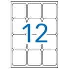 Apli Etiquetas Brancas Permanentes 63.5 x 72.0mm 100 folhas - APLI 205056