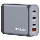 VERBATIM CARREGADOR GAN 100W 3x USB-C (100+100+65W) + 1xUSBA (30W) - Verbatim 32202