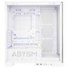Abysm Danube Sava H500 White Tower Case ATX, ITX, Micro ATX - Vidro temperado lateral e frontal - 3,5