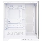 Abysm Danube Sava H500 White Tower Case ATX, ITX, Micro ATX - Vidro temperado lateral e frontal - 3,5" e 2,5" - USB-A, USB-C e áudio - 4 aberturas ARGB instaladas - Suporta refrigeração líquida - Abysm 233747