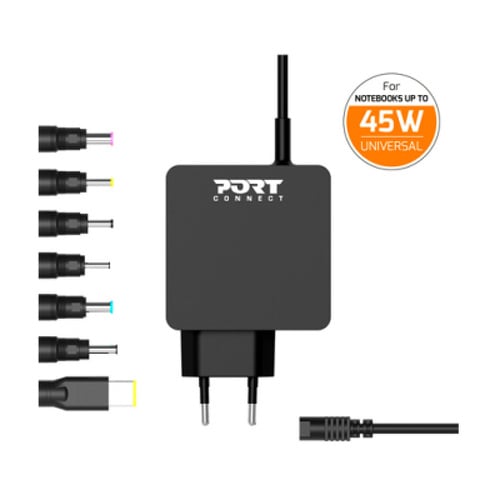 PORT CARREGADOR UNIVERSAL 45W MULTITIP x7 - Port 900090B-EU