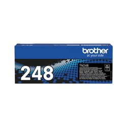 Toner Preto. Duração estimada: 1.000 páginas segundo ISO/IEC 19798 - Brother TN248BK