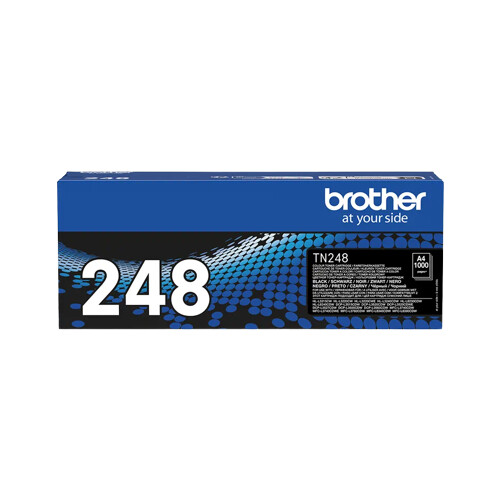 Toner Preto. Duração estimada: 1.000 páginas segundo ISO/IEC 19798 - Brother TN248BK