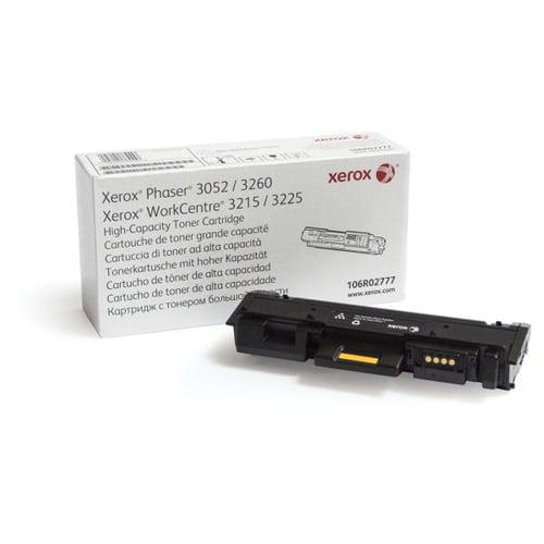 Xerox Phaser 3260 WorkCentre 3225 Cartucho de toner preto de alta capacidade (3000 páginas) - Xerox 106R02777
