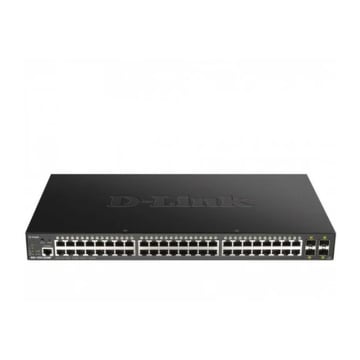 D-Link Semi-Manageable 48 Portas Gigabit PoE 370W + 4 SFP+ 10G Switch - D-Link DGS-1250-52XMP&#47;E