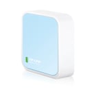 Router sem fios TP-Link Nano N 300Mbps - 1 EP ETH - 1 EP Micro USB - Antena interna - Cor branco/azul - TP-Link TL-WR802N