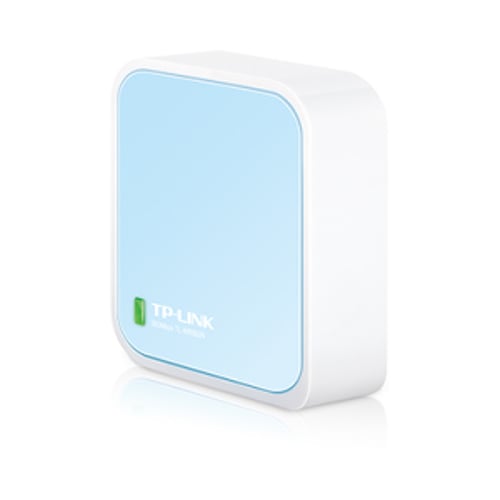 Router sem fios TP-Link Nano N 300Mbps - 1 EP ETH - 1 EP Micro USB - Antena interna - Cor branco/azul - TP-Link TL-WR802N
