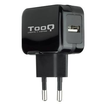 Carregador de parede USB Tooq 5V 2.4 A - 1 porta USB - Cor preta - Tooq 183711