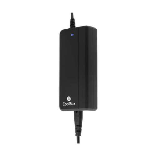 CoolBox Carregador Automático Universal para Portátil 90W - Porta USB 2.1A para Smartphones e Tablets - 14 Conectores Diferentes - Cabo de Alimentação 1,50m / Cabo de Carregamento 1m - Coolbox 202991