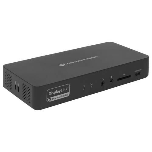 Conceptronic Estação de ligação DONN22G 6 em 1 USB4, 40 Gbps, HDMI 8K a 60 Hz, LAN 2,5 GbE, USB-A a 10 Gbps - Conceptronic DONN31B