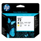 Cabeça de impressão original HP 72 - preto fosco e amarelo - C9384A - HP C9384A