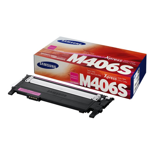 Cartucho de Toner Samsung CLP360/CLX3305 Magenta Original - CLT-M406S/SU252A - Samsung SU252A