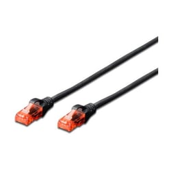Ewent EW-6U-030 cabo de rede Preto 3 m Cat6 U/UTP (UTP) - Ewent EW-6U-030BL