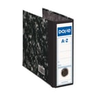 Armários de arquivo Dohe Marbled - 300x250mm - Papel sobre cartão com papel impresso - Protectores de canto metálicos - Ilhós e alavanca de alta qualidade - Preto - Dohe DO09118