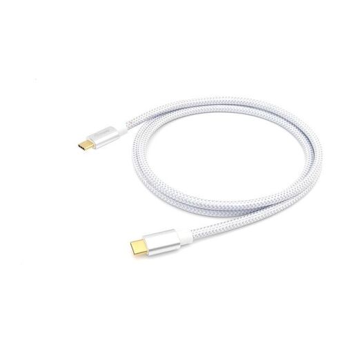 Equip Cable USB-C 3.2 Macho a USB-C Macho 0.50m - Carga Rapida - Carcasa Metalica - Cable Trenzado - Equip 128355